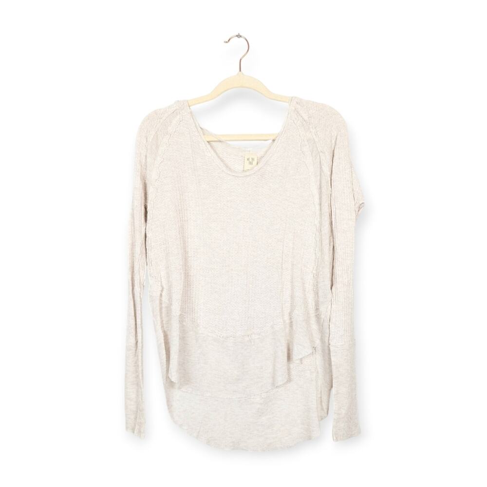 We The Free White Catalina Thermal Waffle Top